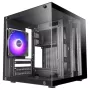 TACENS MARS MC-CUBE caixa Micro-ATX, preto, vidro temperado, ARGB, USB-C
