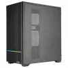 TACENS MARS MC-QUANTUM Caixa Mid-Tower ATX com 3 ventoinhas FDB de 120mm + 1 ventoinha ARGB de 120mm, USB-C, vidro temperado, preto