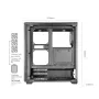 TACENS MARS MC-QUANTUM Caixa Mid-Tower ATX com 3 ventoinhas FDB de 120mm + 1 ventoinha ARGB de 120mm, USB-C, vidro temperado, preto