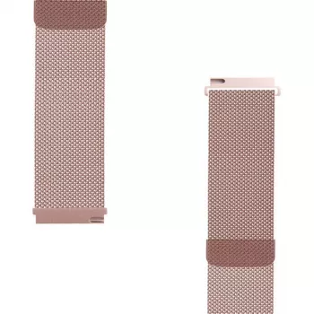 Pulseira de relógio Loop magnética em aço inoxidável 22mm rosa