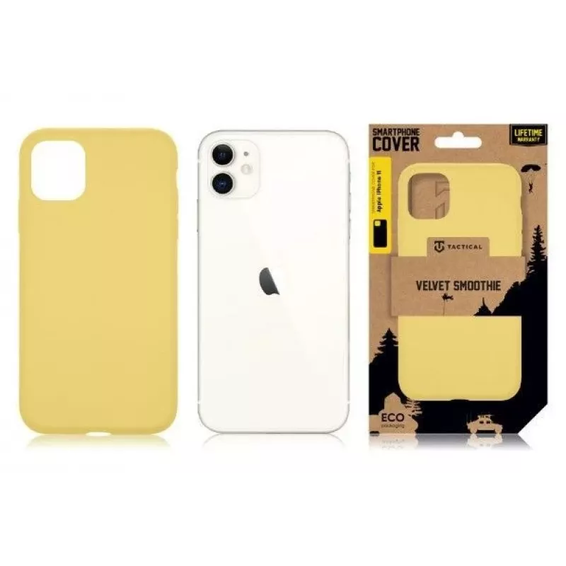 Capa Tactical Velvet Smoothie para Apple iPhone 11 amarela