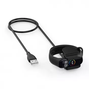 Cabo de carregamento USB com clipe Tactical para Xiaomi Mi Band 4 preto