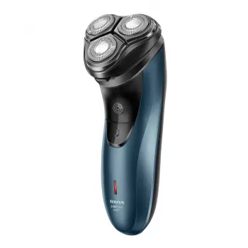 Máquina de barbear rotativa Taurus 3 Side Shave IPX7 com aparador preto/azul