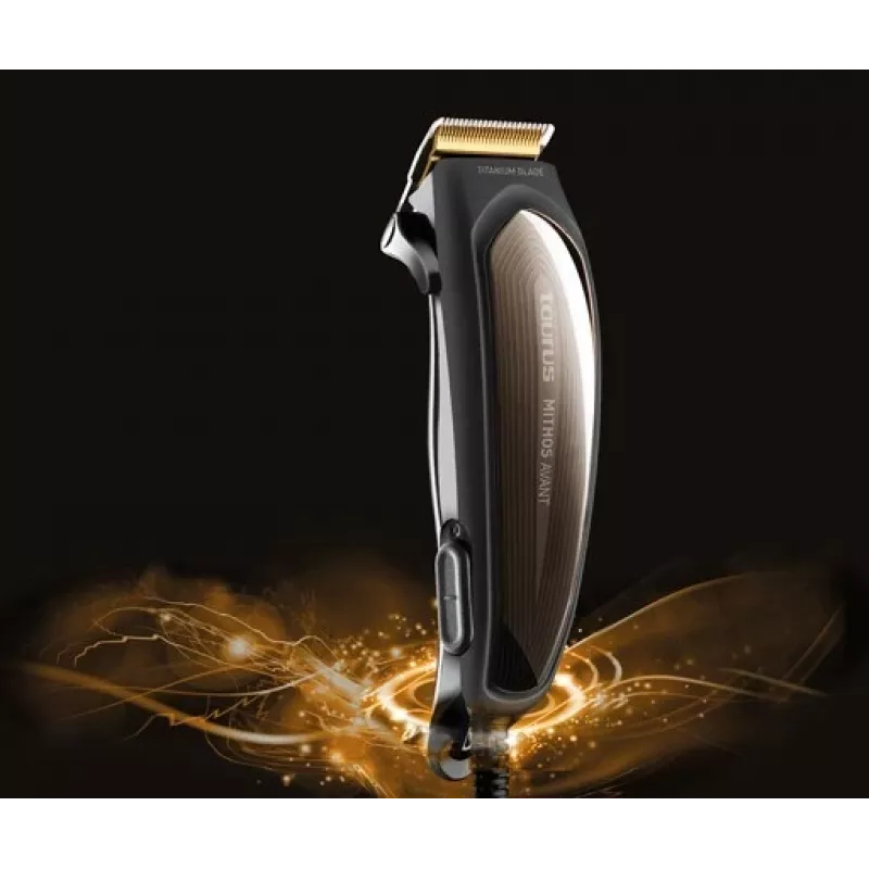 Taurus 902222000 Máquina de cortar cabelo e aparar sem fios com indicador LED, 39 definições de comprimento, lâminas de aço inoxidável, 120 min. de autonomia, preto