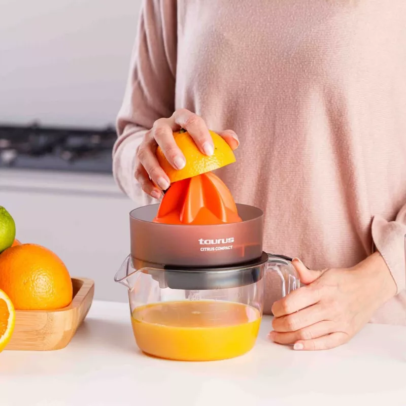 Taurus CITRUS COMPACT espremedor de citrinos elétrico 30 W preto, laranja, transparente