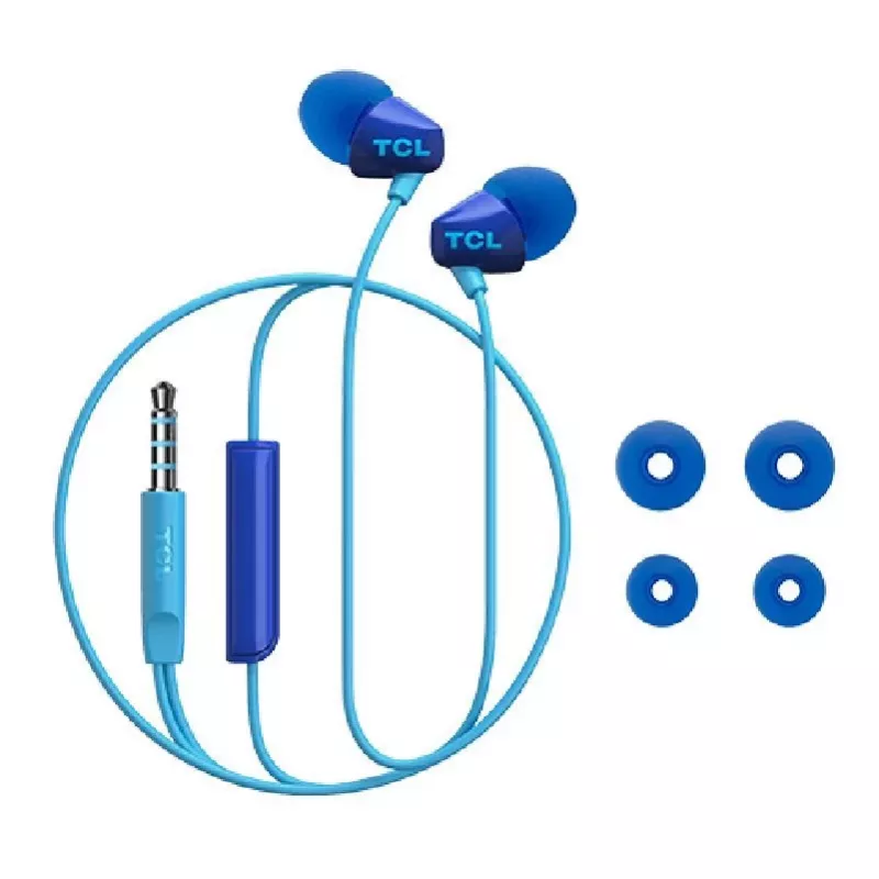 TCL SOCL100BL Auscultadores In-Ear com Fio Azul