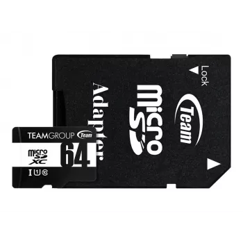 Team Group GO Card microSDXC 64 GB Class 10 UHS-I U1 com adaptador SD
