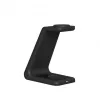 Suporte de carregamento sem fios Tech-Protect A8 10W 3-em-1 para smartphone, auscultadores e smartwatch - Preto