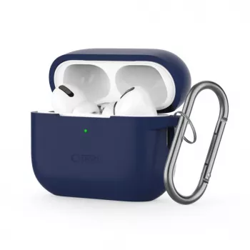 Capa Tech-Protect Apple AirPods Pro 1 / 2 Silicone com Gancho Azul