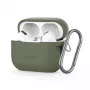 Tech-Protect Apple AirPods Pro 1 / 2 Capa de Silicone com Gancho Verde