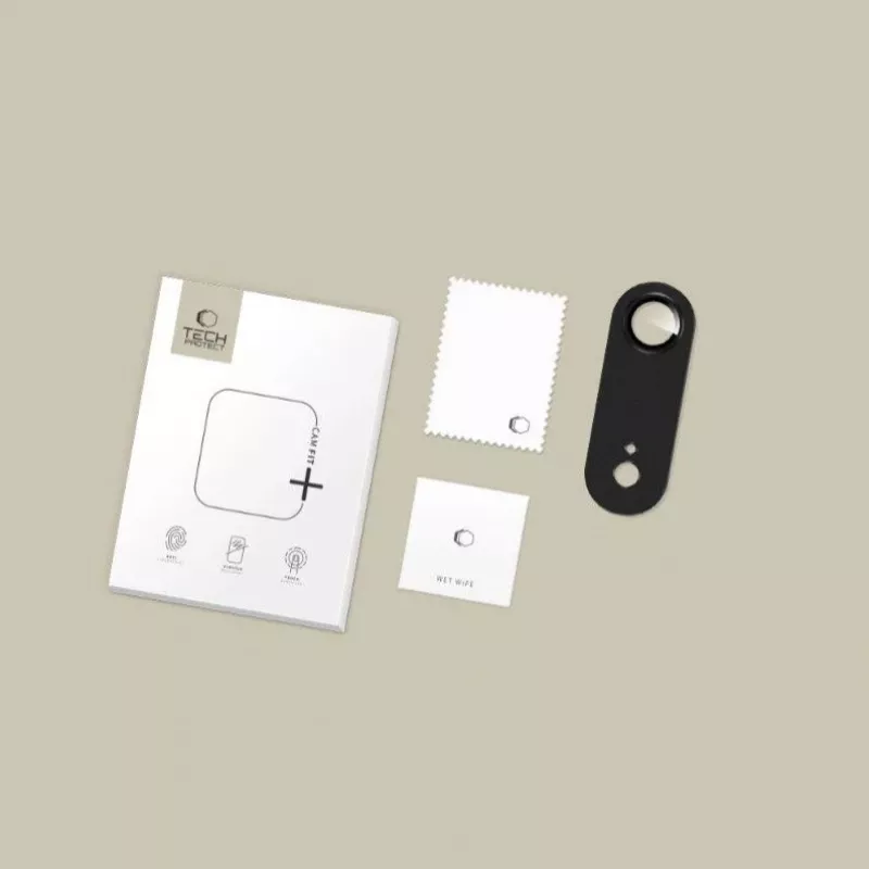 Tech-Protect CamFull Fit Protetor de lente da câmara para Apple iPhone Air, Preto