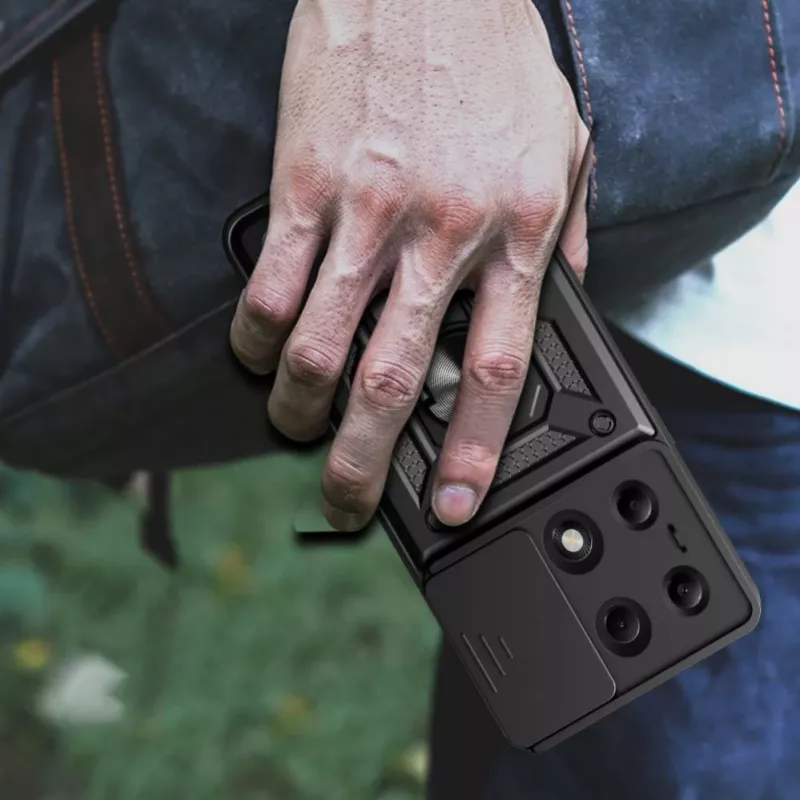 Capa Tech-Protect CamShield Pro para Xiaomi Redmi Note 13 Pro 4G / LTE / Poco M6 Pro 4G / LTE - Preta