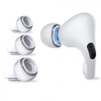 Almofadas auriculares Tech-Protect para AirPods Pro 1/2 - S/M/L - branco (3 pares)