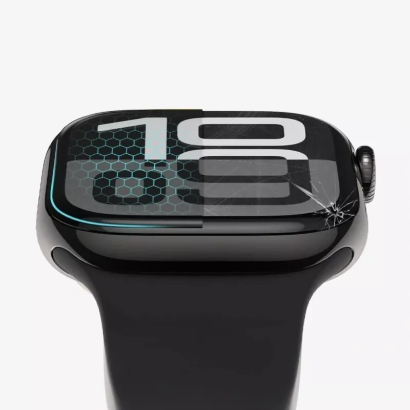 Proteção de ecrã de vidro híbrido Tech-Protect Glass Flex+ para Garmin Venu 3 (pack de 2, borda preta)
