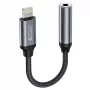 Tech-Protect adaptador Lightning (macho) para jack 3,5 mm (fêmea) - branco