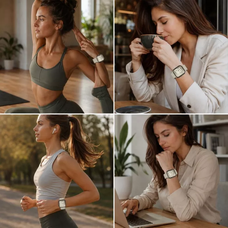 Tech-Protect Bracelete de nylon para Huawei Watch Fit 3 / 4 / 4 Pro / 5 / 5 Pro - branca