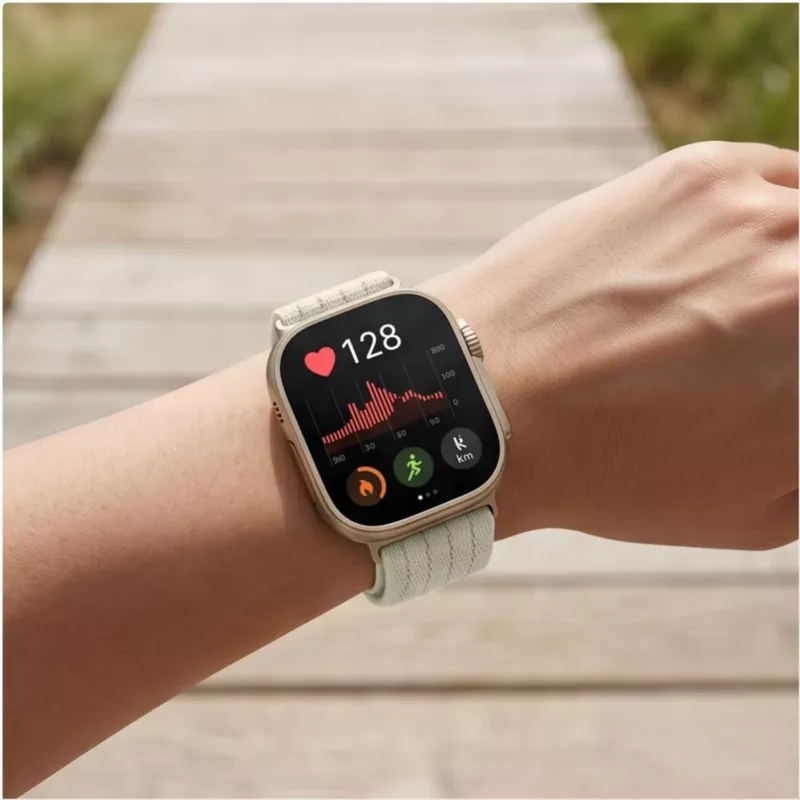 Tech-Protect Bracelete de nylon para Huawei Watch Fit 3 / 4 / 4 Pro / 5 / 5 Pro - branca