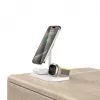 Tech-Protect A22 carregador sem fios magnético MagSafe 3 em 1 QI15W, branco