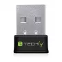 Techly I-WL-USB-600TY adaptador USB Wi-Fi mini dual band MU-MIMO 2dBi 600Mbps preto