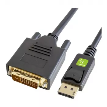 Cabo Conversor Ativo Techly ICOC-DSP-C12-010 DisplayPort 1.2 para DVI-D 24+1, 1080p, 1m, Preto
