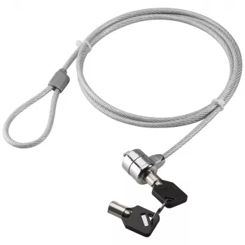 Cabo de segurança para portátil Techly IQ-LOK-08-KT com cabo de aço de 1,4m e duas chaves