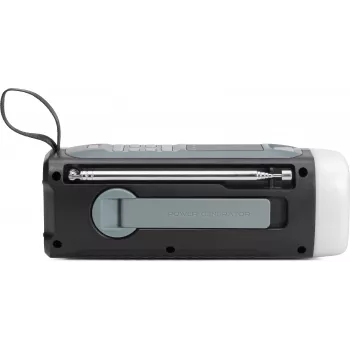 TechniSat Rádio de Emergência Portátil com DAB+/FM, Bluetooth, Painel Solar, Manivela, Powerbank, Lanterna LED, Preto (0000/2933)