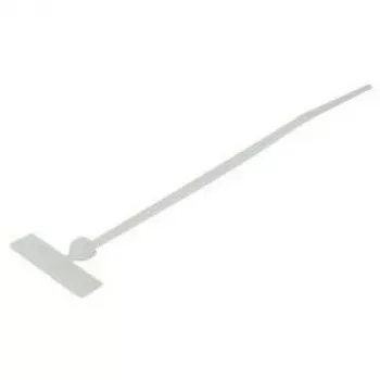 TECLINE Abraçadeiras com campo de identificação transversal, 110 x 2,5 mm, natural, pack de 100 690110B
