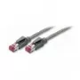 TECLINE Cabo de patch Cat 6a S/FTP PiMF, 10Gbps, LSZH, cinzento, 30m, cabo Draka, fichas Hirose TM31 72230