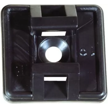 Bases autocolantes para abraçadeiras TECLINE para abraçadeiras até 4,8 mm de largura, Preto, 100 unid. 690048S