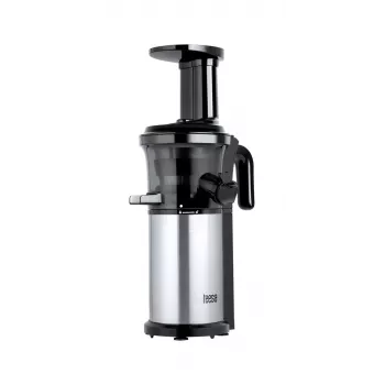 Extrator de sumo lento TEESA para legumes e fruta, 150W, 48 rpm, recipiente de sumo 1L, Preto