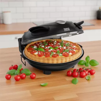 Forno de pizza TEESA SUPREME, 1200 W, 32 cm, janela de visualização, pedra removível