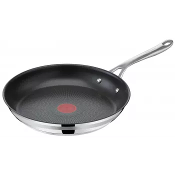 Frigideira TEFAL Cook Smart de Jamie Oliver, aço inoxidável, 28 cm, preta