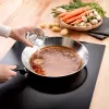 Tefal Duetto On Frigideira 20 cm em aço inoxidável com revestimento antiaderente de titânio e Thermo-Signal