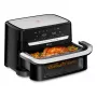 Tefal EY9228 Dual Easy Fry Flex fritadeira de ar quente e grelhador, 6,5L Dual Zone, 1700W, preto/prateado
