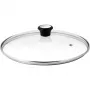 Tefal tampa de vidro Ø30cm – tampa em vidro temperado para utensílios de cozinha com abertura para vapor, rebordo em aço inoxidável, lavável na máquina de lavar louça