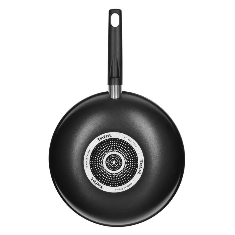 Wok Tefal Simplicity 28 cm B5821902 – Alumínio com revestimento antiaderente e Thermo-Spot, para gás/elétrico/cerâmico/halogéneo