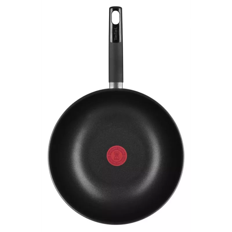 Wok Tefal Simplicity 28 cm B5821902 – Alumínio com revestimento antiaderente e Thermo-Spot, para gás/elétrico/cerâmico/halogéneo