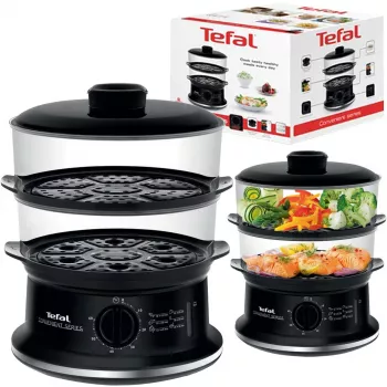 Tefal Convenient VC140135 vaporizador, 2 cestos, 6 L, 900 W, preto