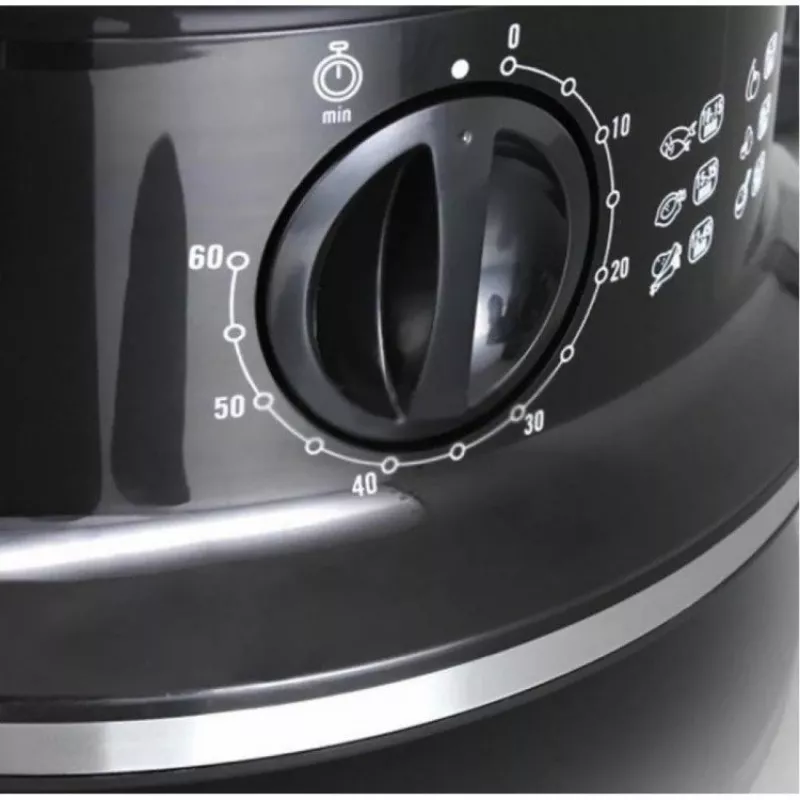 Tefal Convenient VC140135 Panela a vapor, 2 cestos, 6 L, 900 W, Preto