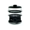 Tefal Convenient VC140135 Panela a vapor, 2 cestos, 6 L, 900 W, Preto