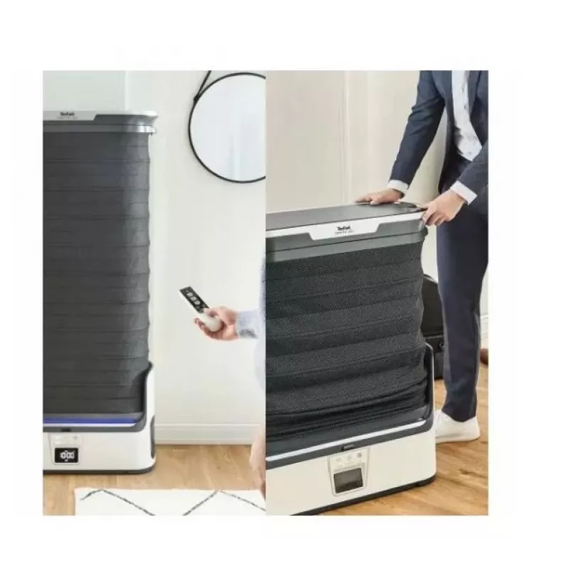 Armário de vapor automático TEFAL YT4050E1, 1800 W, depósito de 2 L, 3 programas, ecrã tátil, dobrável, branco