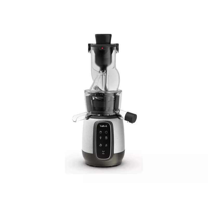 Extrator de sumo lento TEFAL ZC605D38 150W Cold Press 35 RPM prateado/preto