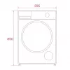 TEKA WM 20841 W PL máquina de lavar roupa de carregamento frontal, 8 kg, 1200 rpm, branco