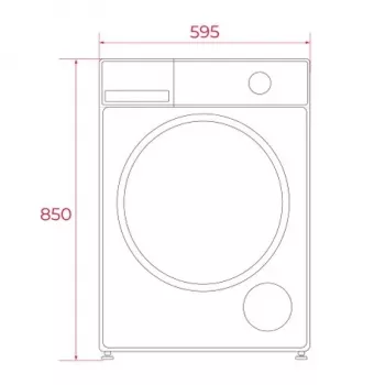 TEKA WM 20841 W PL máquina de lavar roupa de carregamento frontal, 8 kg, 1200 rpm, branco