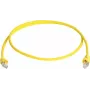 Cabo patch Telegärtner 100008943 CAT 5e F/UTP RJ45 7,5 m amarelo ignífugo com proteção anti-dobras