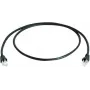 Telegärtner 100008948 Cabo de patch CAT 5e F/UTP RJ45, 7,5 m, preto, ignífugo, proteção anti-dobras