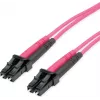 TELEGÄRTNER Cabo de patch de fibra ótica LC para LC OM4 duplex 50/125 multimodo, violeta LSZH 100011512