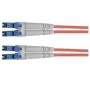 TELEGÄRTNER Cabo de patch de fibra ótica LC para LC OM4 duplex 50/125 multimodo, violeta LSZH 100011512