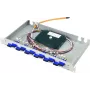 Telegärtner painel de ligação de fibra ótica 19 polegadas 1U Basis eco, 12 x SC-Duplex, 24 x SC-Pigtails, OM3 multimodo 50/125µm