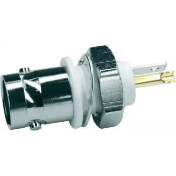 Telegärtner Conector Fêmea BNC de Encastre, Isolado 50 Ohm, Flange Isolante Branca, Z01 - 1 Unid. (J01001A0043)